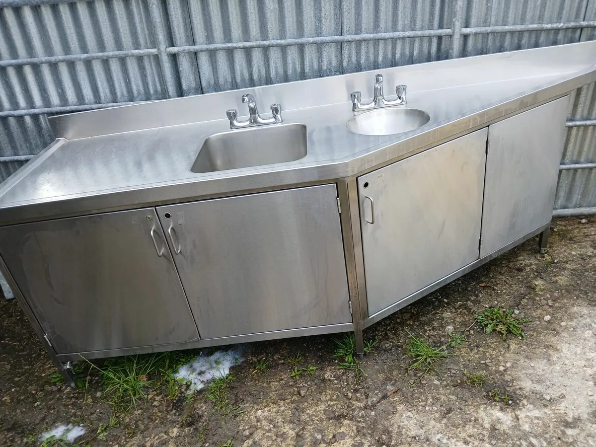 Staneless steel cabbinet sink unit complete - Image 3