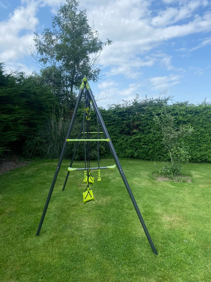 Apatou Metal Swing Set with 3 Seat Units - Image 4