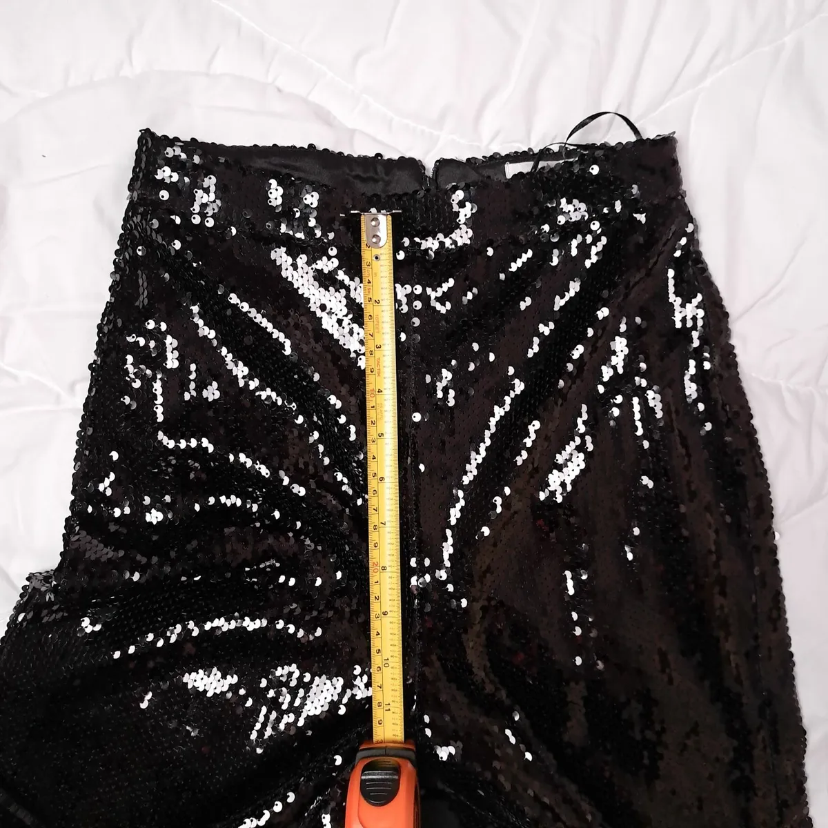 In The Style Black Sequin Wide Leg Trousers 6UK/34 - Image 4