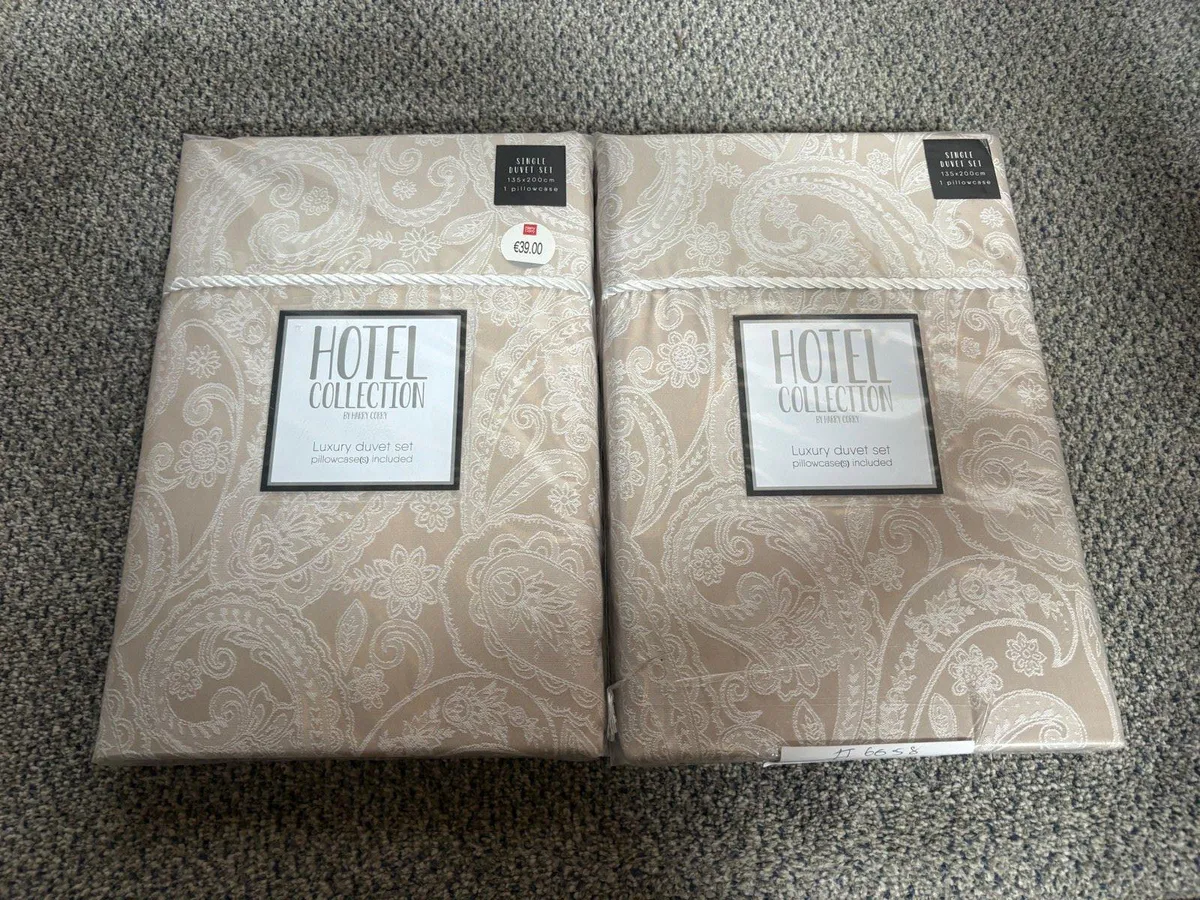 Luxury duvet single set with pillowcases