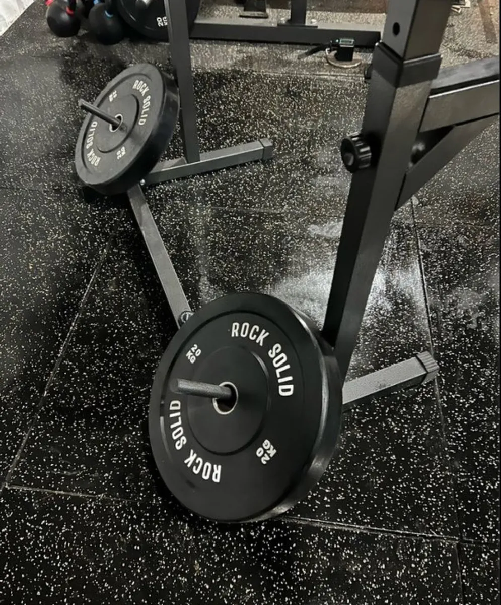 Home gym bundle (squat rack, barbell, weights) - Image 3