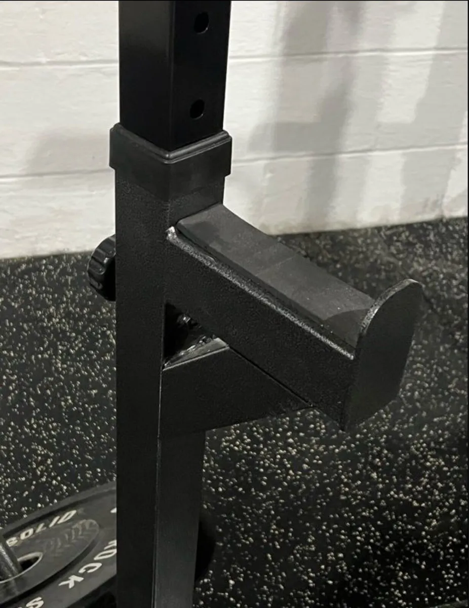 Home gym bundle (squat rack, barbell, weights) - Image 4