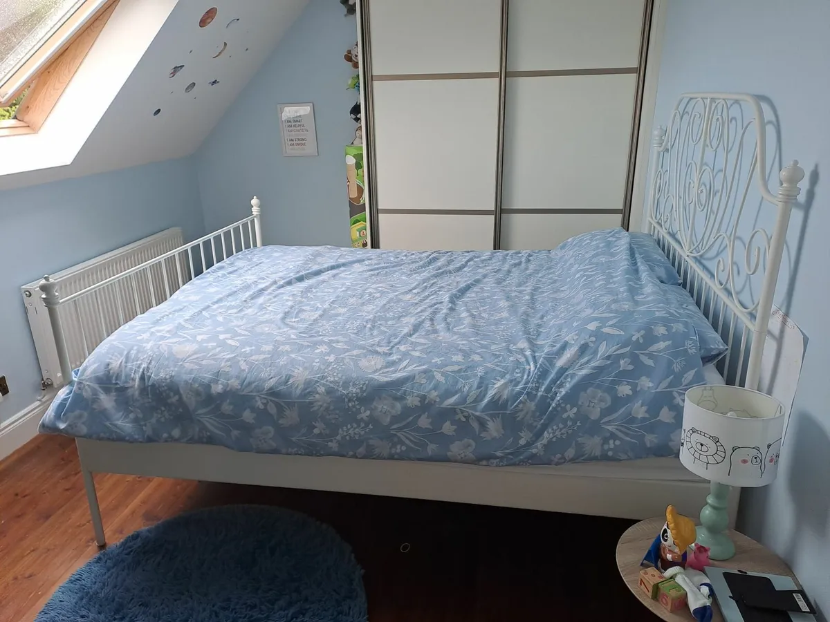 King Bed Frame & Mattress - Image 4