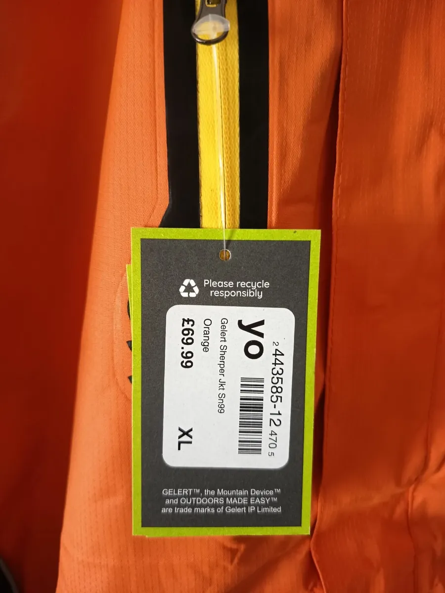 Brand New Mens Gelert Sherpa Waterproof XL Jacket - Image 3