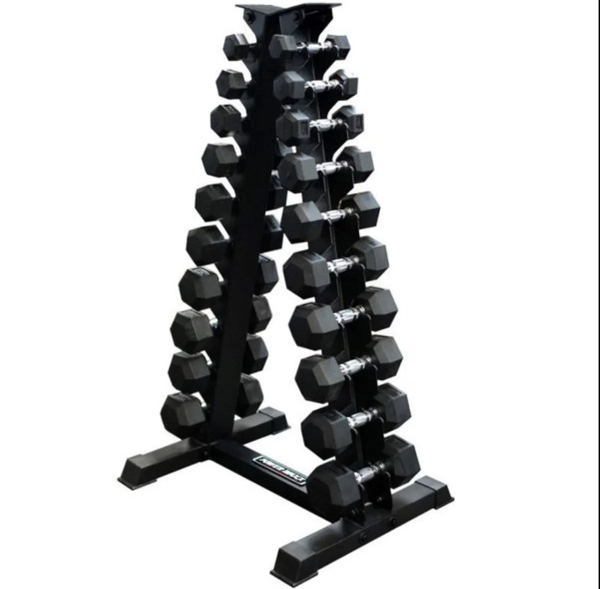 Hex Dumbbells 1kg - 10kg + storage rack (new) - Image 1