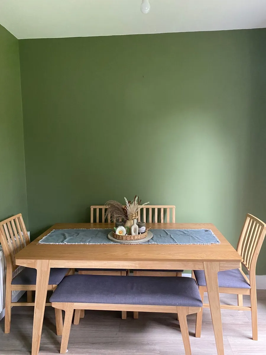 Dining Table with 4 chairs and bench seat