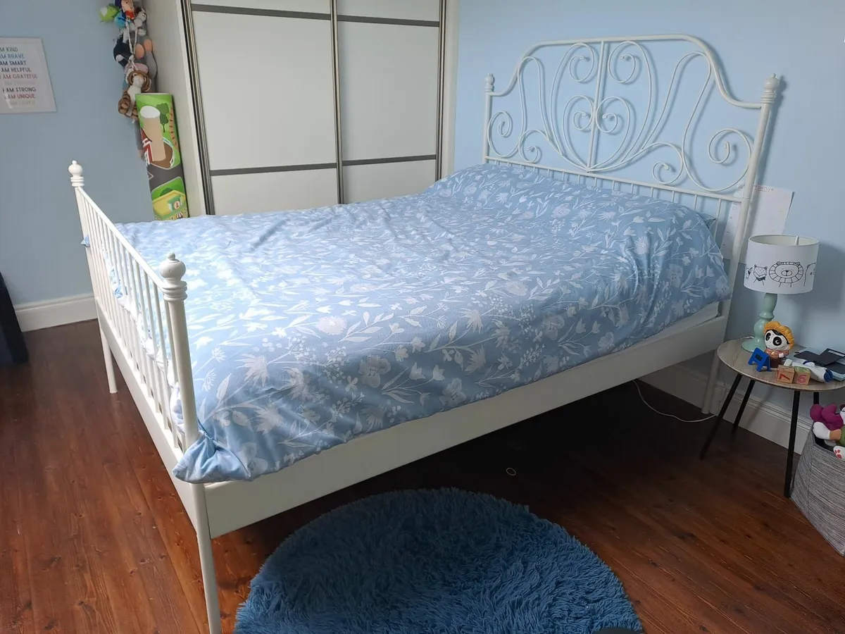 King Bed Frame & Mattress - Image 2