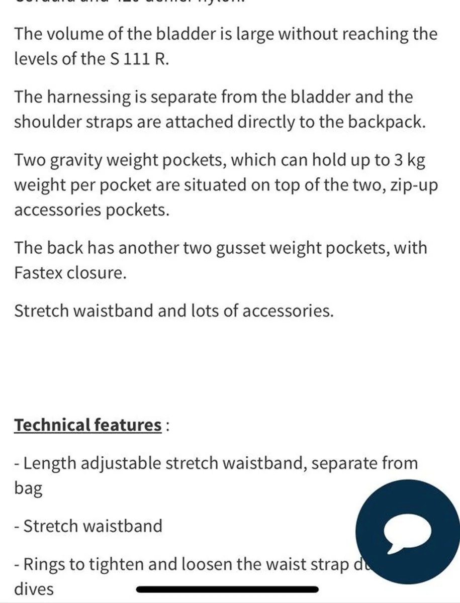 Cressi diving BCD - Image 4