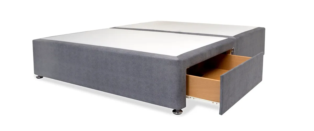 NEW Respa 5’ Divan Mattress Base with 2 Drawers - Image 2