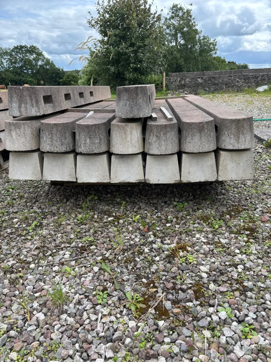 Concrete fence posts