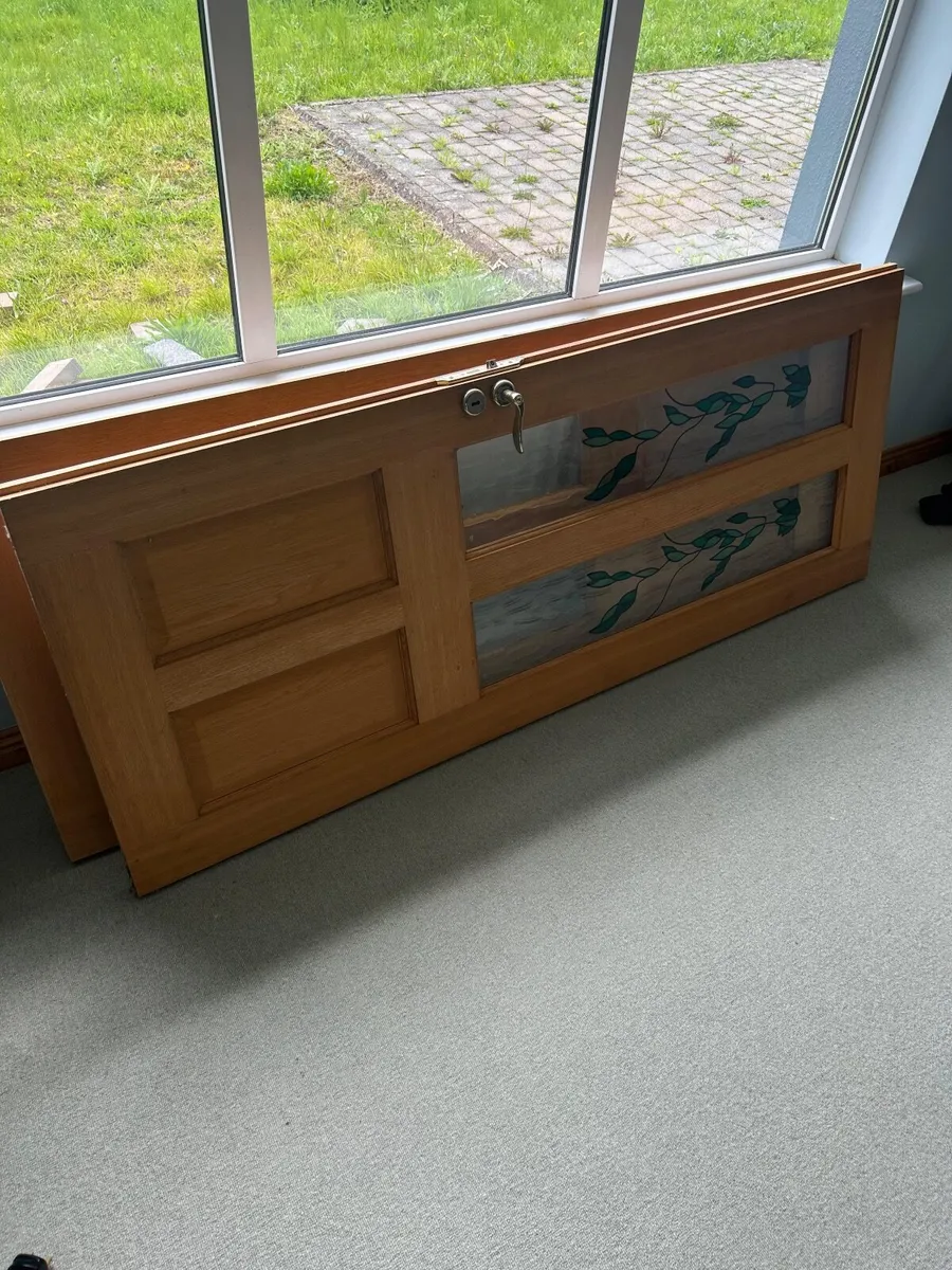 Stained glass double doors - Image 1