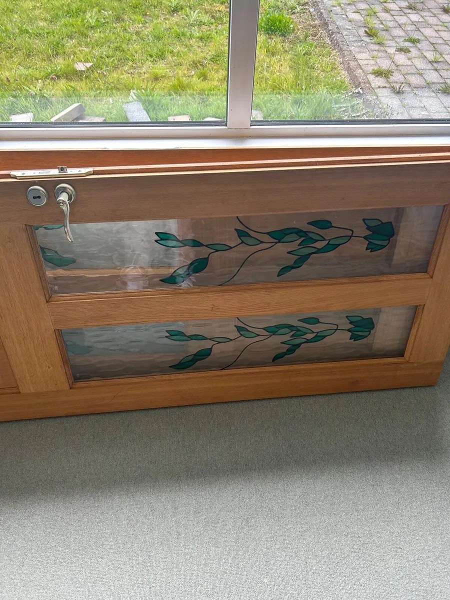 Stained glass double doors - Image 2
