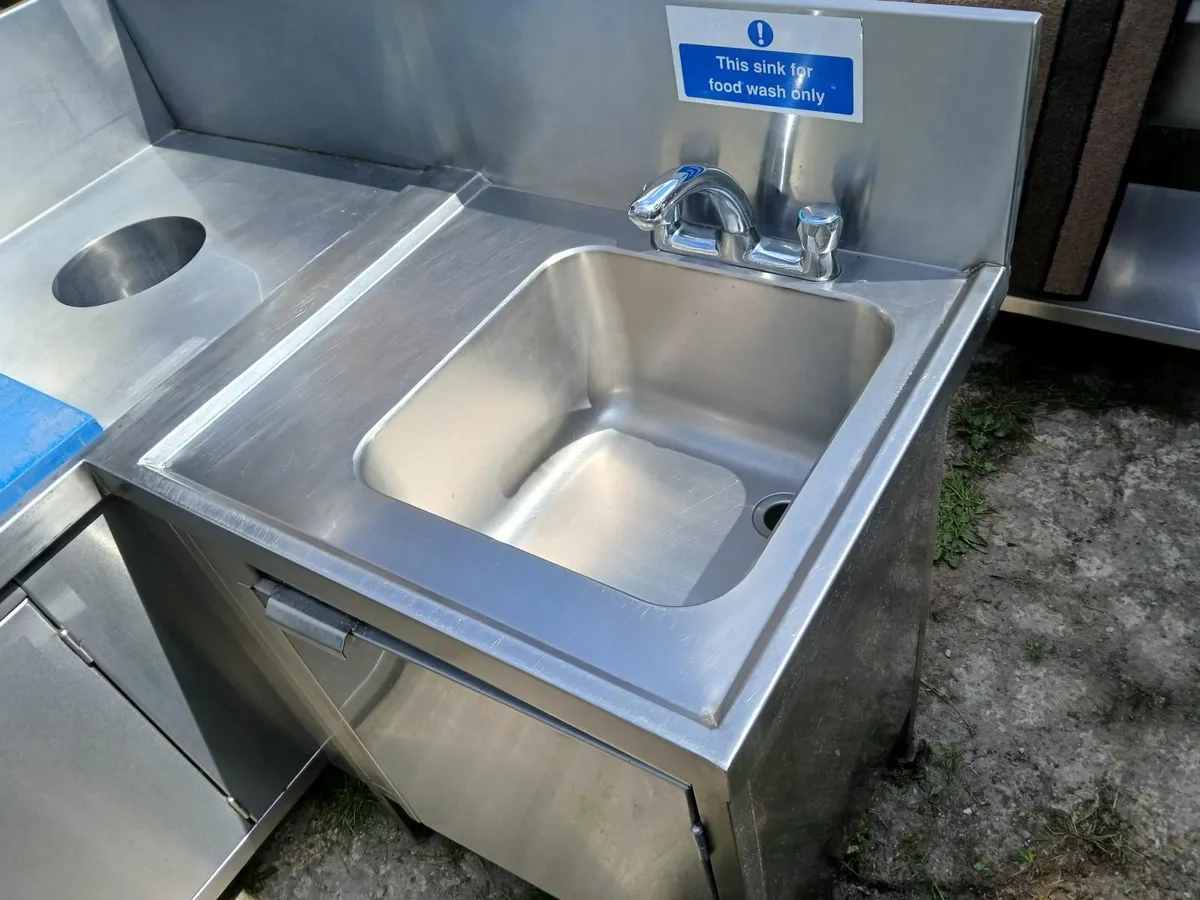 Stainless steel cabbinet /sink unit complete - Image 1