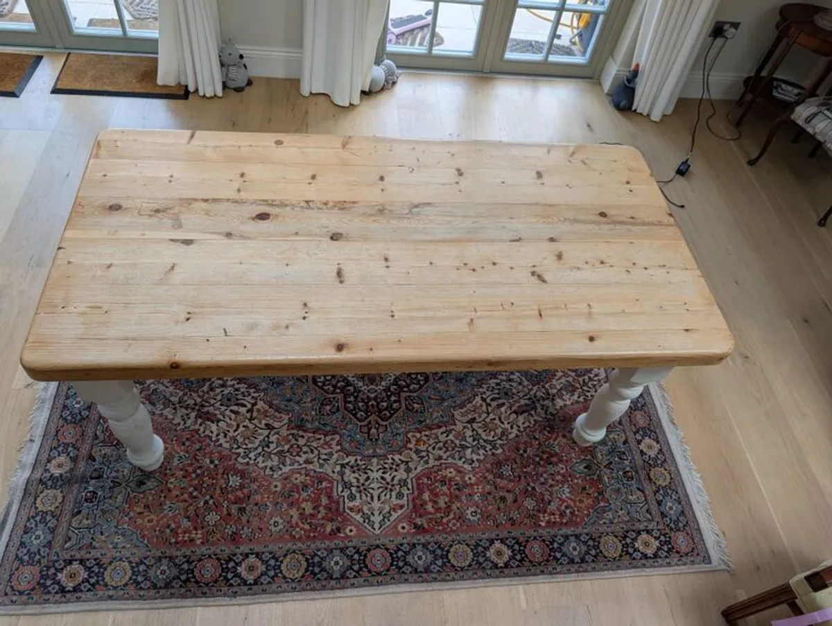 Solid Wood 8 Seater Dining Table - Image 3
