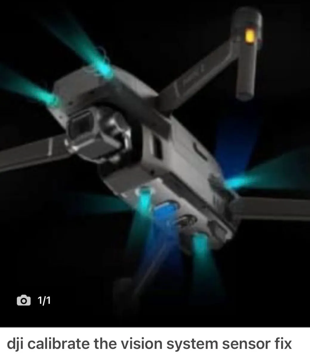 dji calibrate the vision system sensor fix