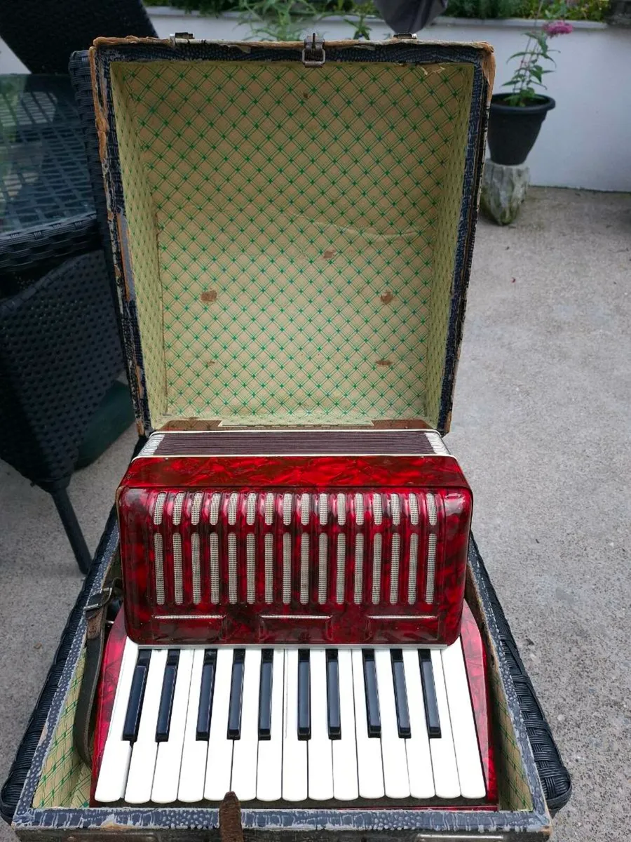 Lovely old Vintage Accordian with Original Case - Image 2