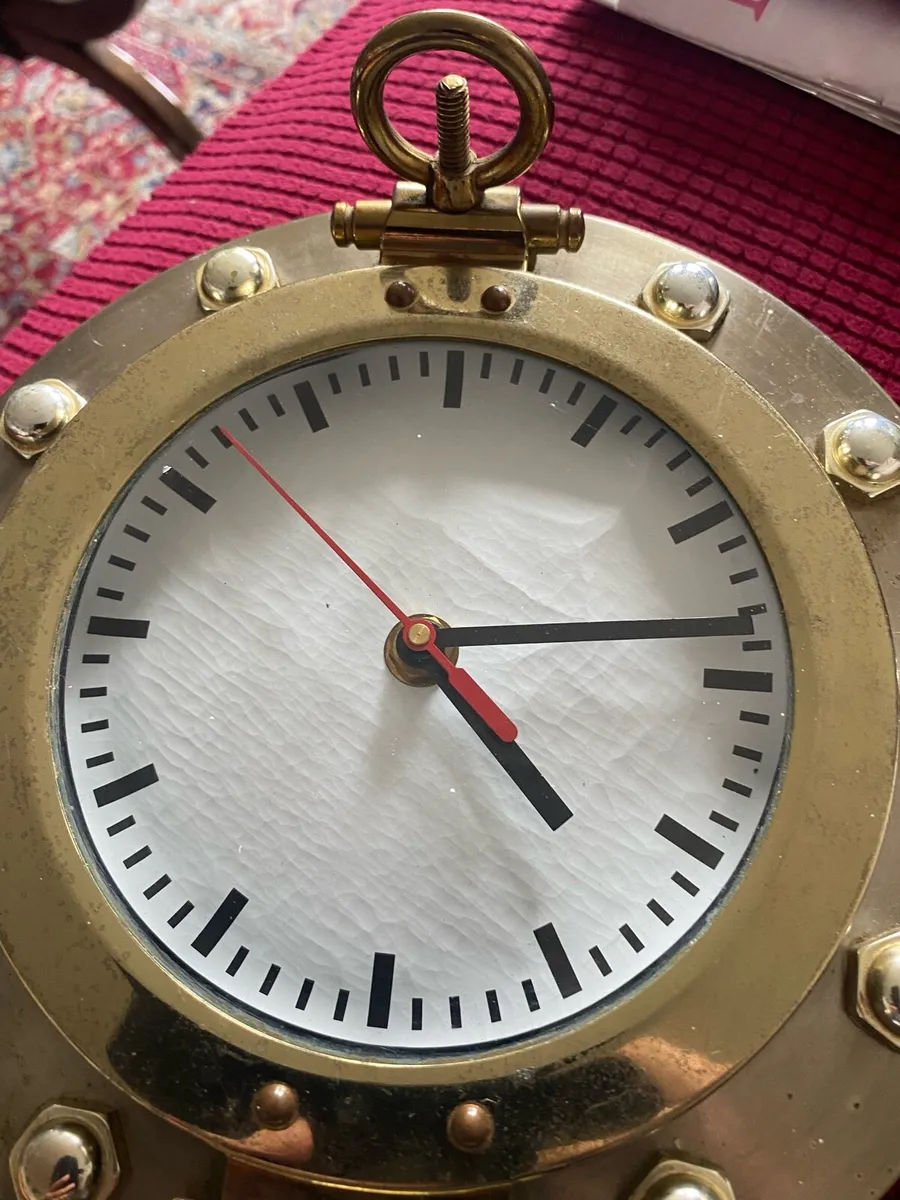 Vintage Nautical Style Clock - Image 3