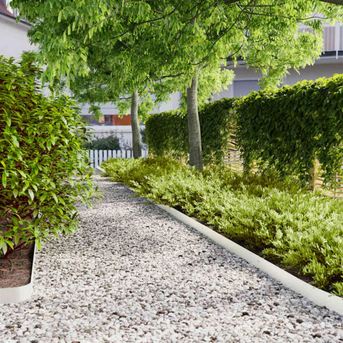 Lawn Edgings 50 pcs White 10x103 cm Cold-rolled St - Image 2
