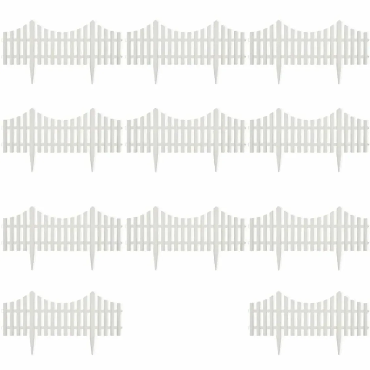 White Lawn Divider 17 pcs / 10 m - Image 2