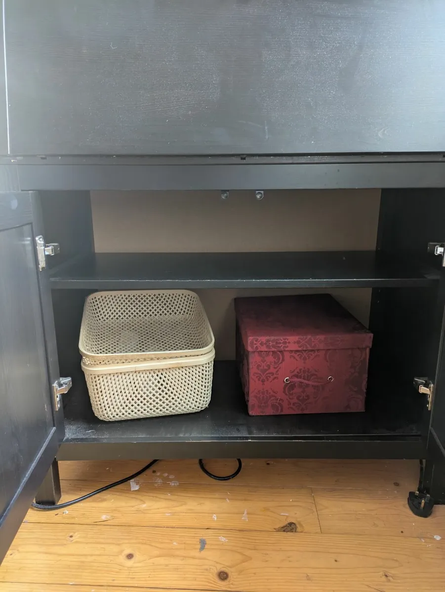 Desk cabinet with drop down leaf - Image 3