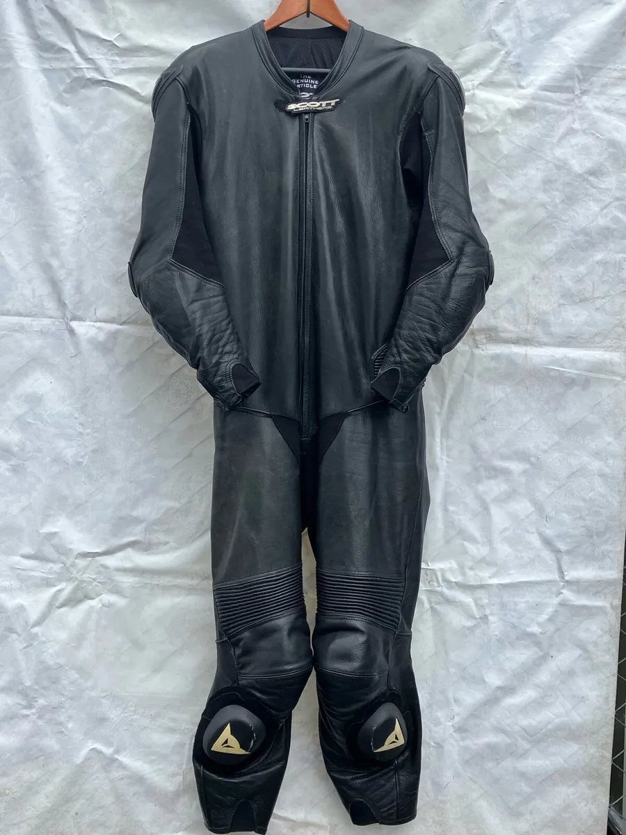 Scott Leathers One Piece Leather Motorcycle Suit. - Image 1