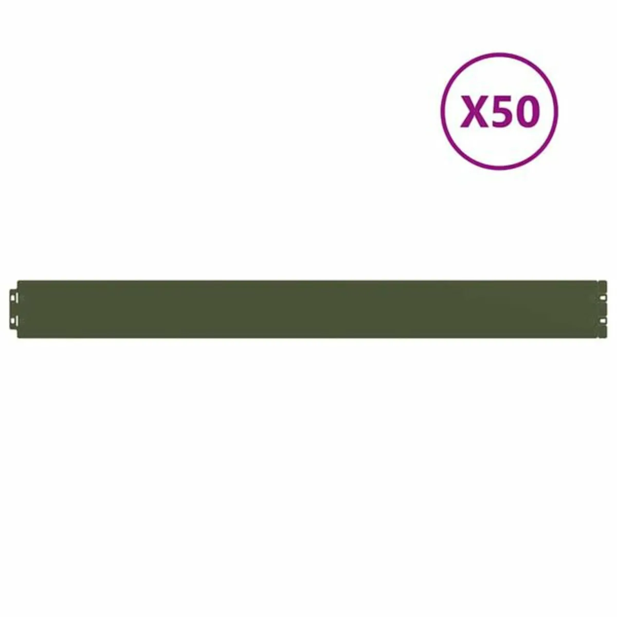 Lawn Edgings 50 pcs Olive Green 10x103 cm Cold-rol - Image 3