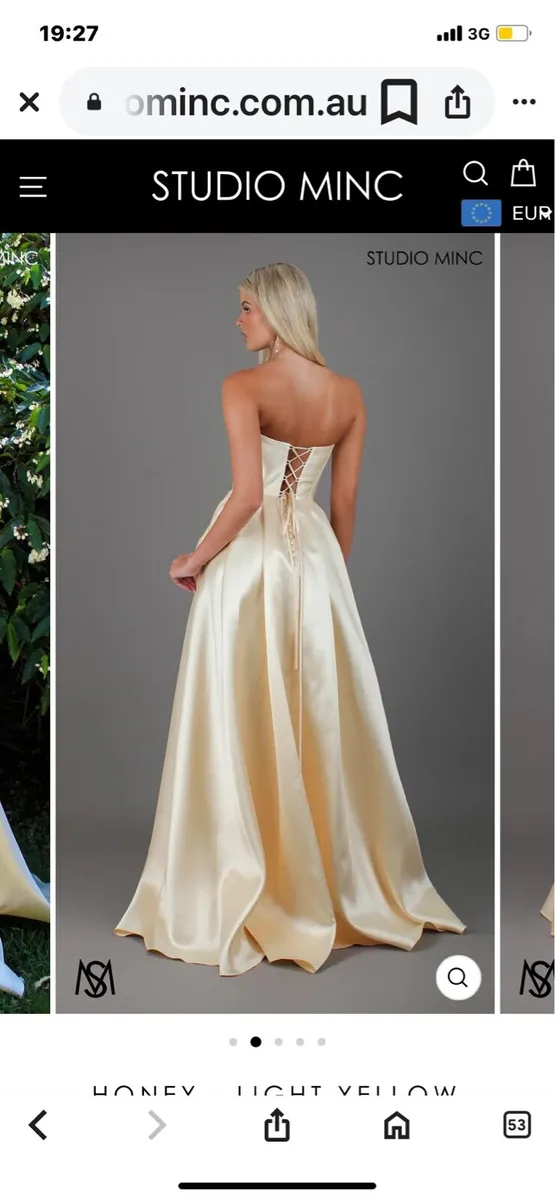 Debs Dress Studio Minc Honey Dress Yellow - Image 2