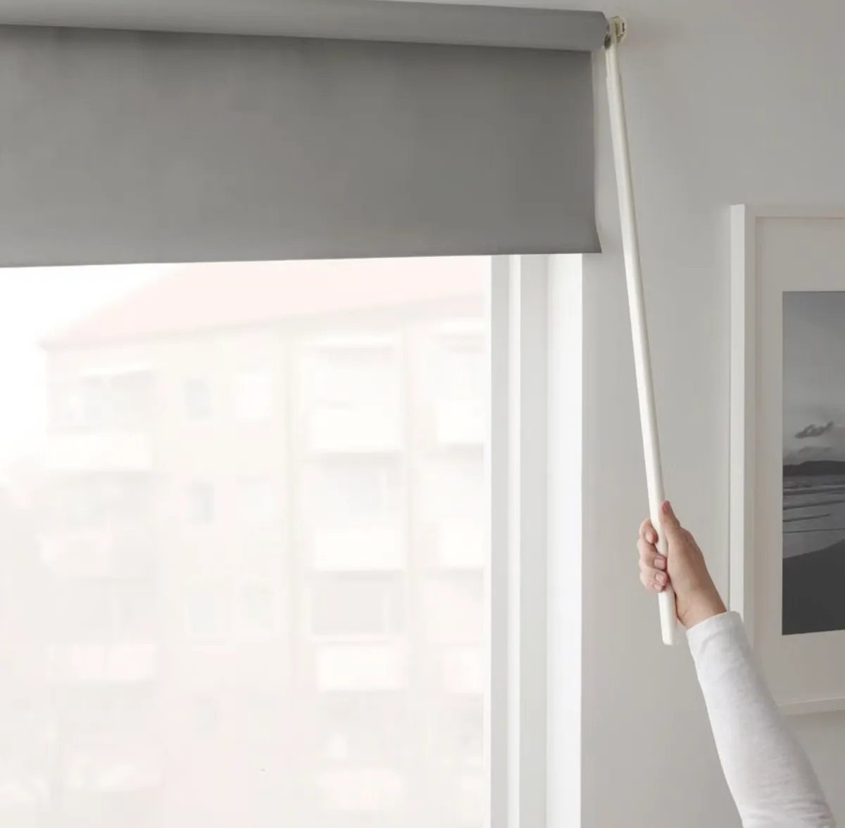 IKEA Grey Block-Out Roller Blind - Image 1
