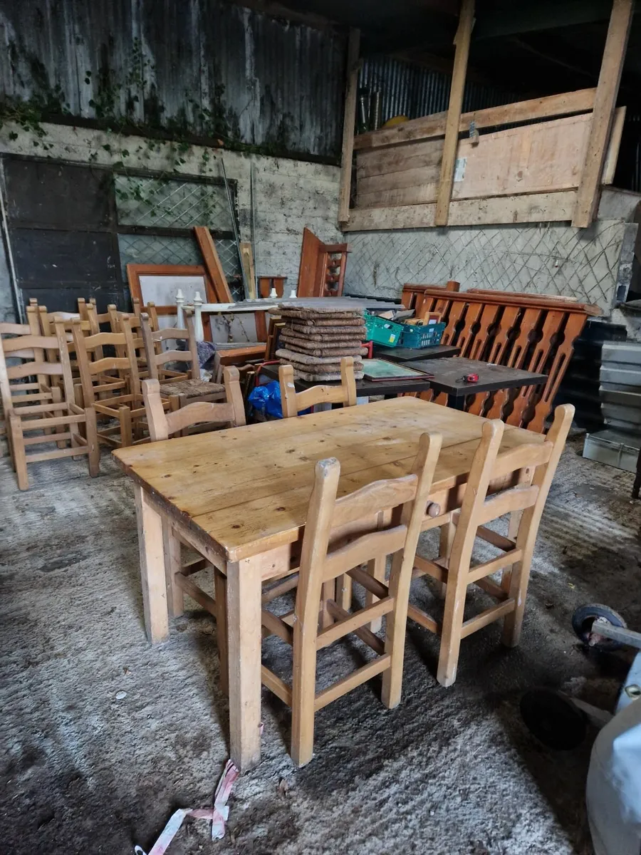 7 antique sugan chaird - Image 1