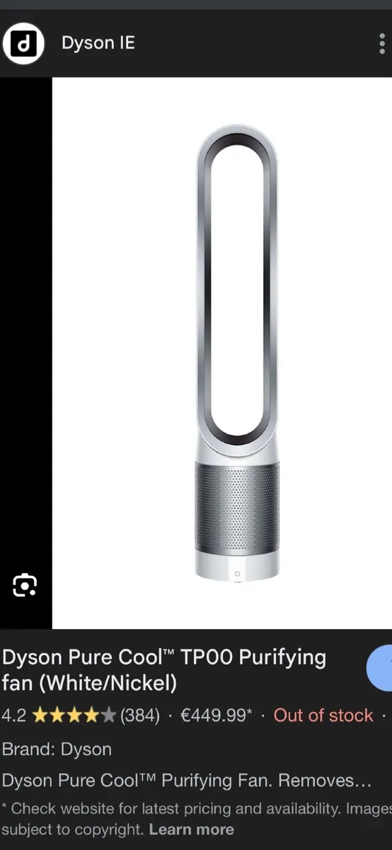 Dyson air purifier
