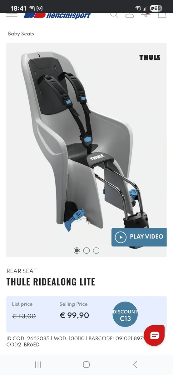 Child bike seat - Image 2