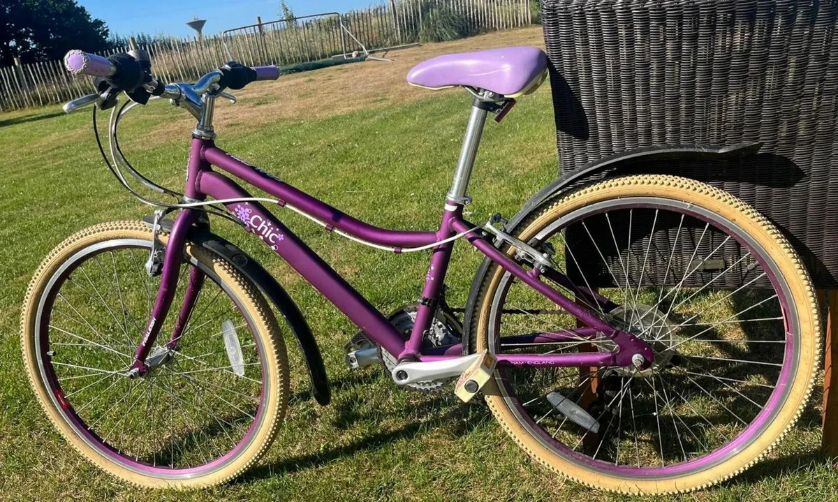 Raleigh Chic 24w Girls Junior Bike - purple - Image 2