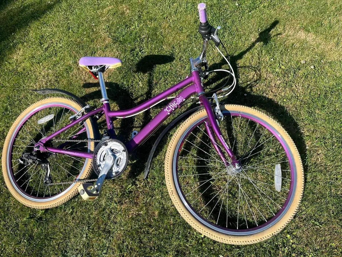 Raleigh Chic 24w Girls Junior Bike - purple - Image 3