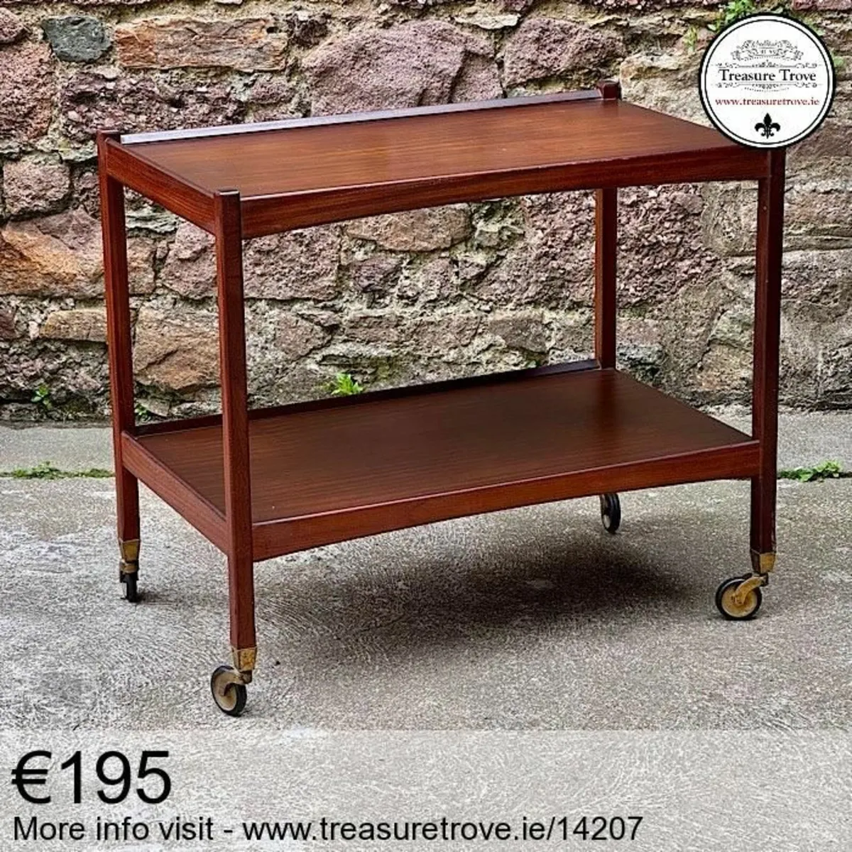 Vintage Cocktail Cabinet and Hostess Trolleys - Image 4
