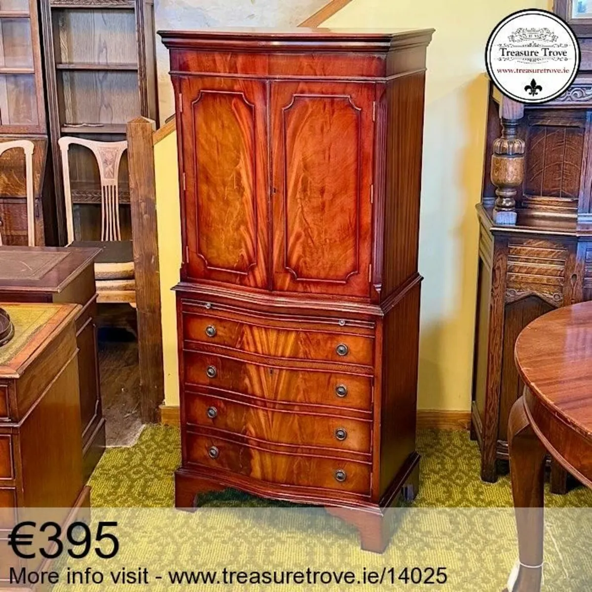Vintage Cocktail Cabinet and Hostess Trolleys - Image 1
