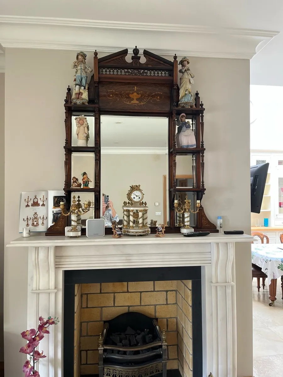 Mirror. Overmantel