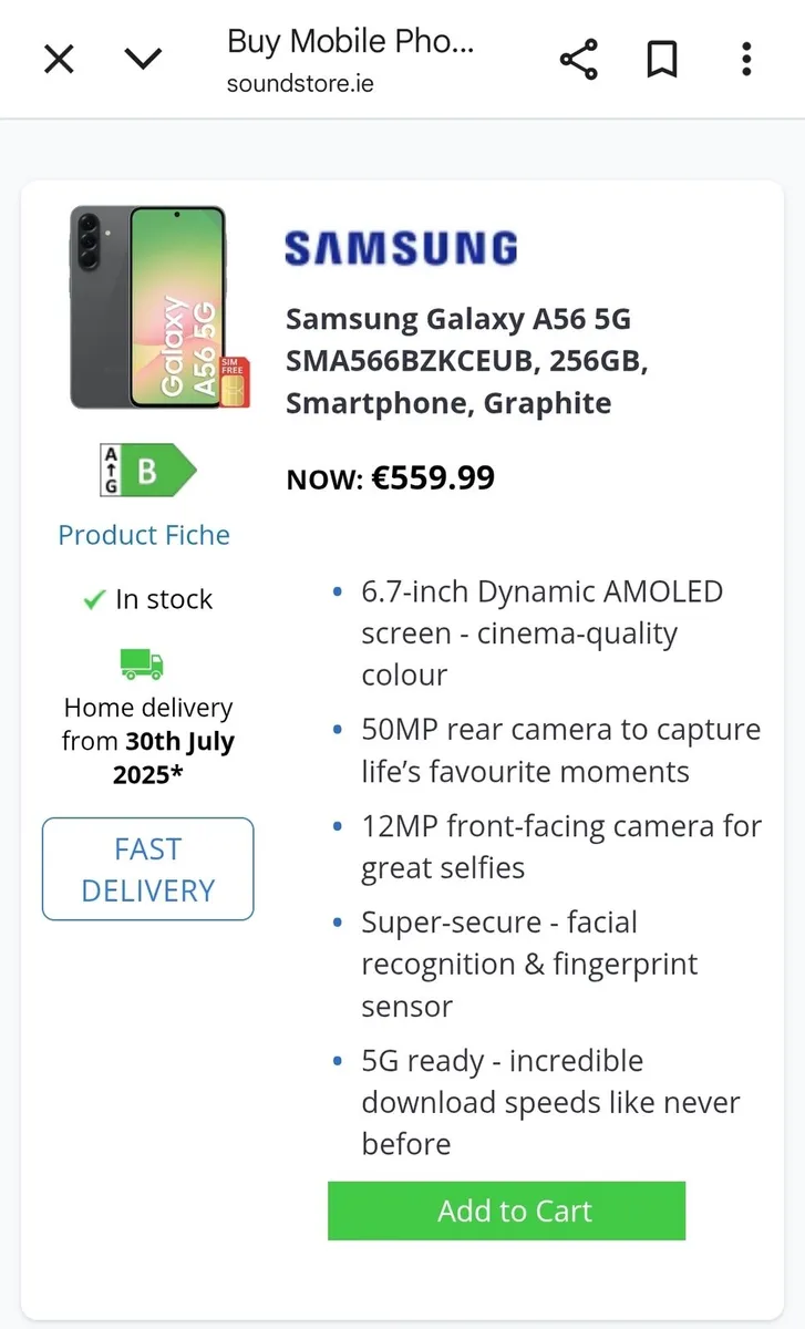 Samsung A56 New - Image 2
