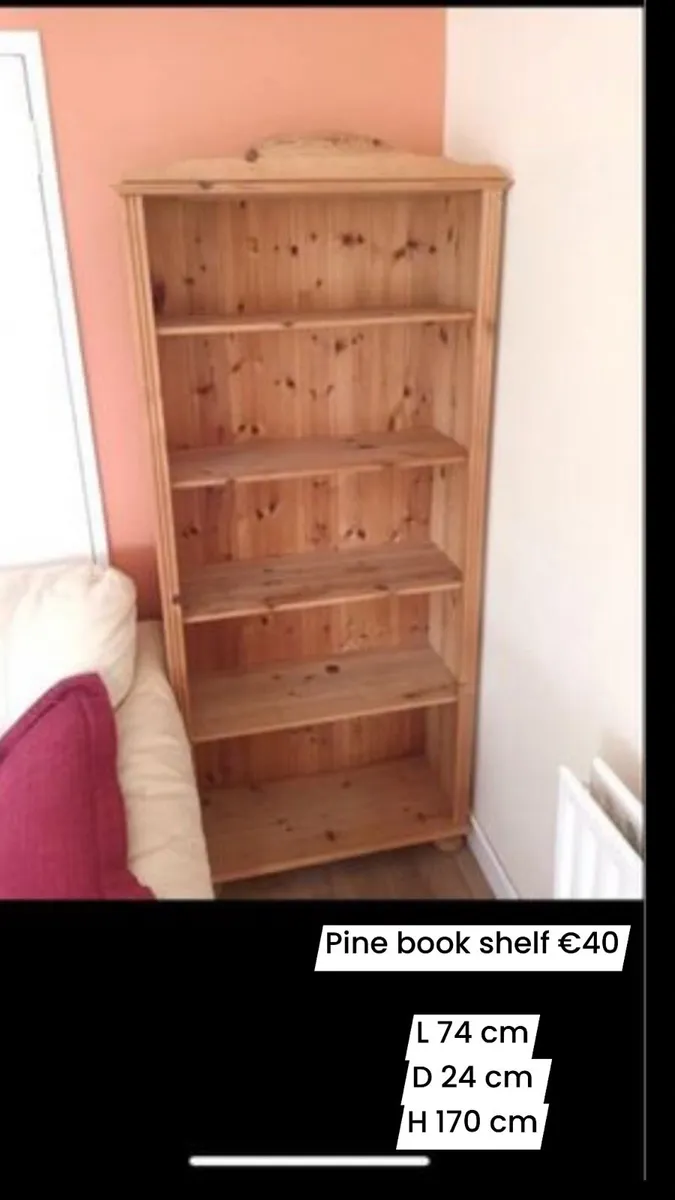 Pine book shelf