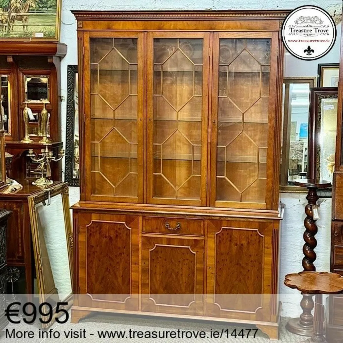 Tall Vintage Bookcases  / Bureau Bookcases - Image 4