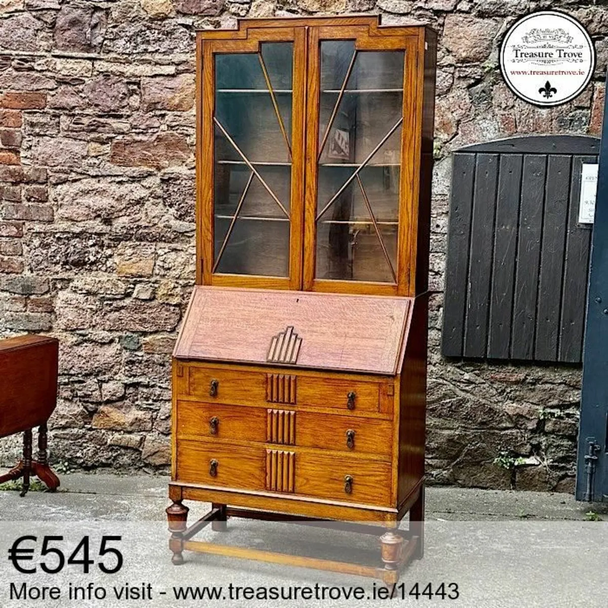 Tall Vintage Bookcases  / Bureau Bookcases - Image 3