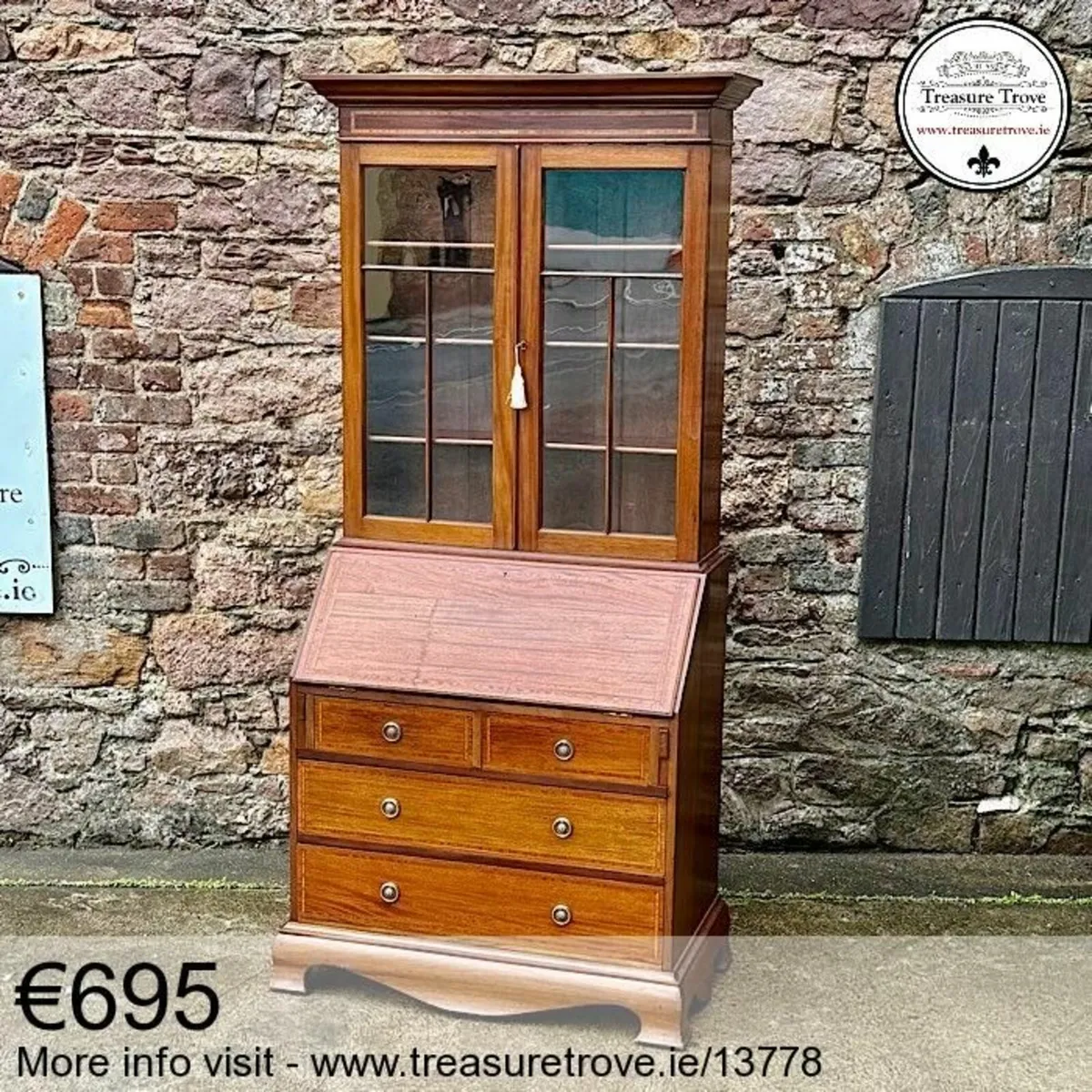 Tall Vintage Bookcases  / Bureau Bookcases - Image 1