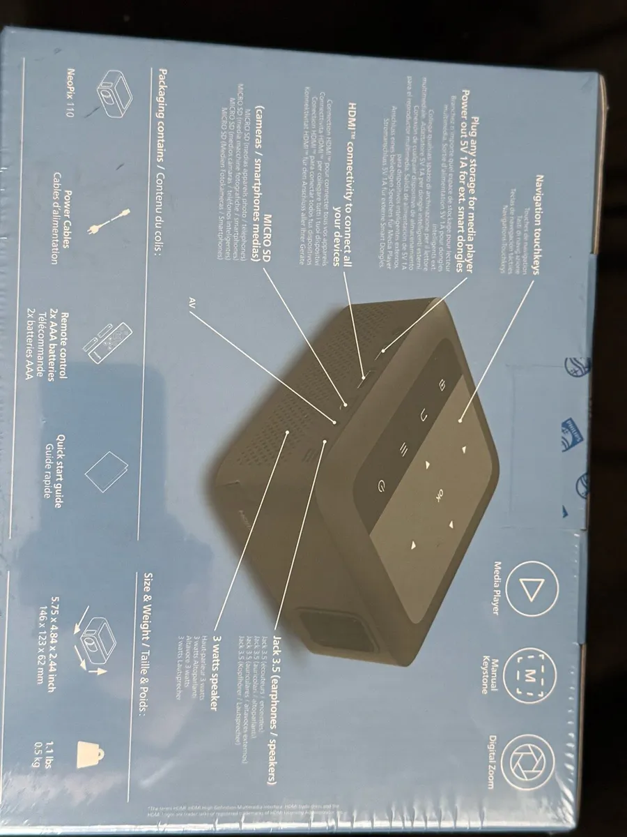 Philips NeoPix 110 Home Projector New & Sealed - Image 3