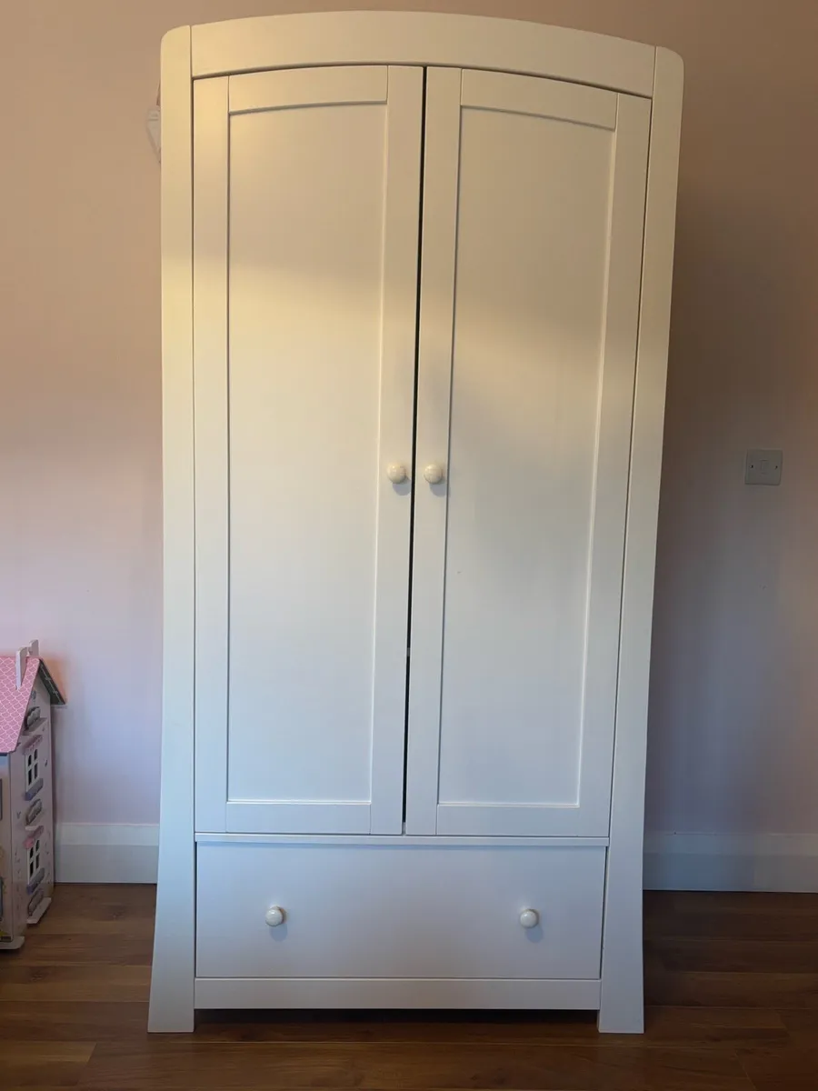 Mamas and papas mia white wardrobe - Image 1