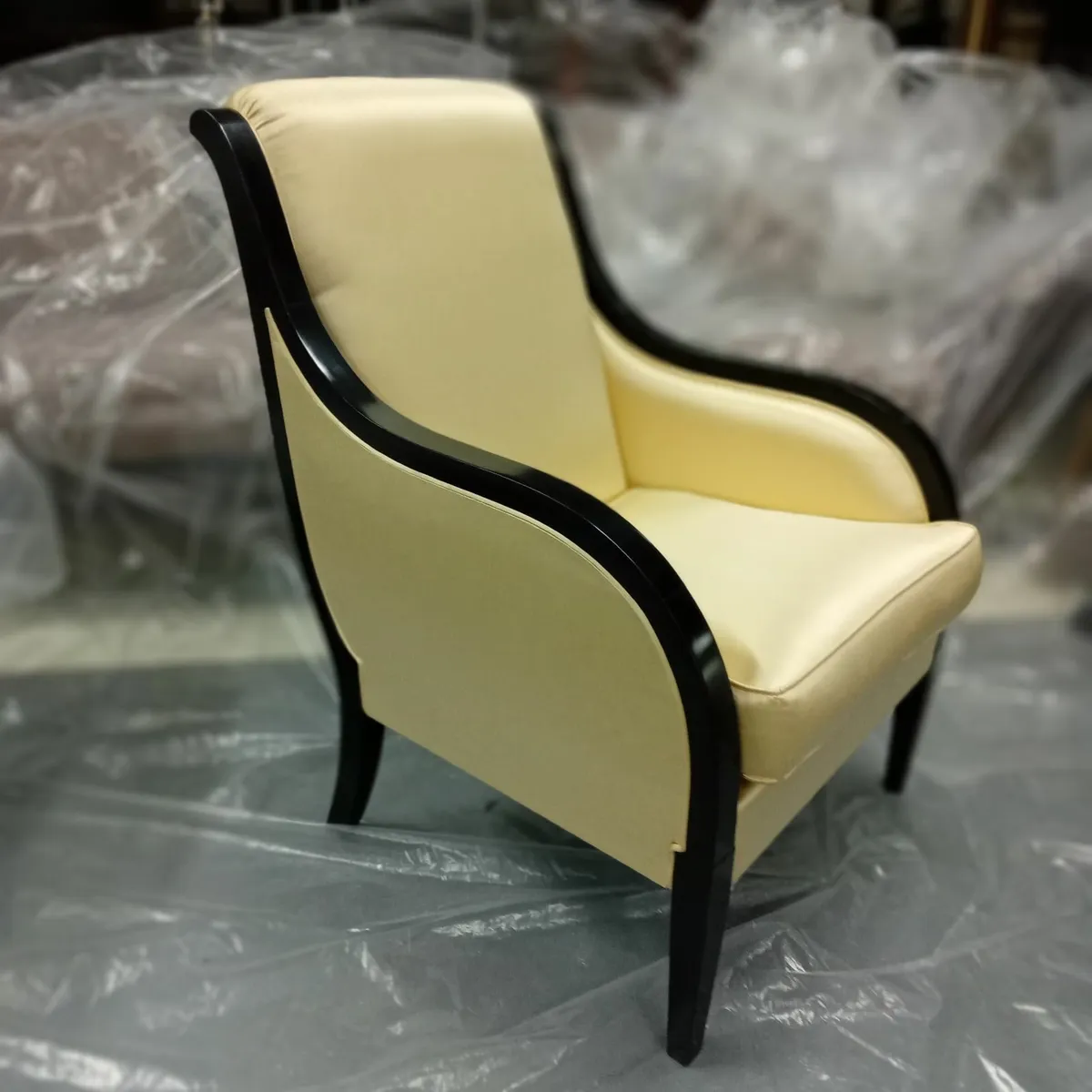 Armchair Black laccato - Image 2