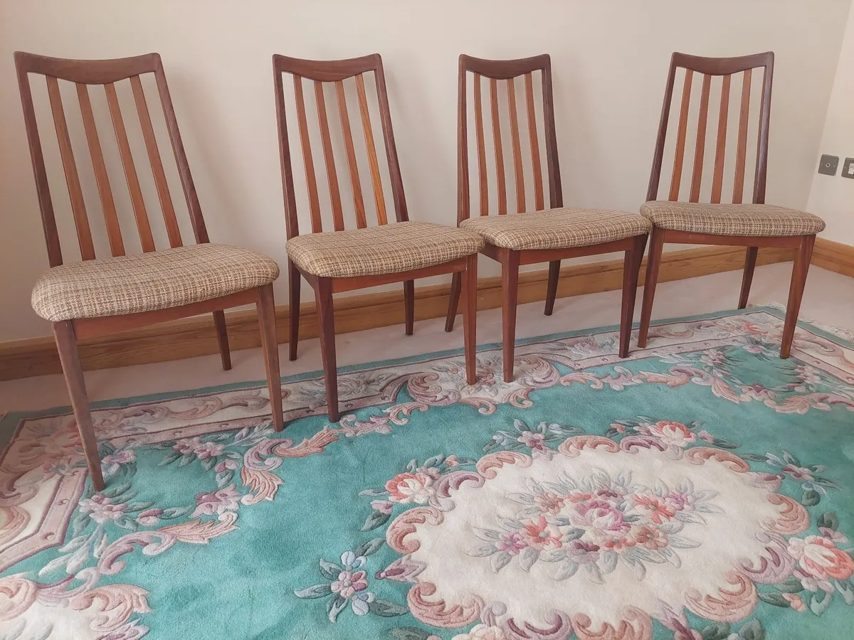 Set of 4 Stunning Mid Century G Plan Dining Chairs - Image 4