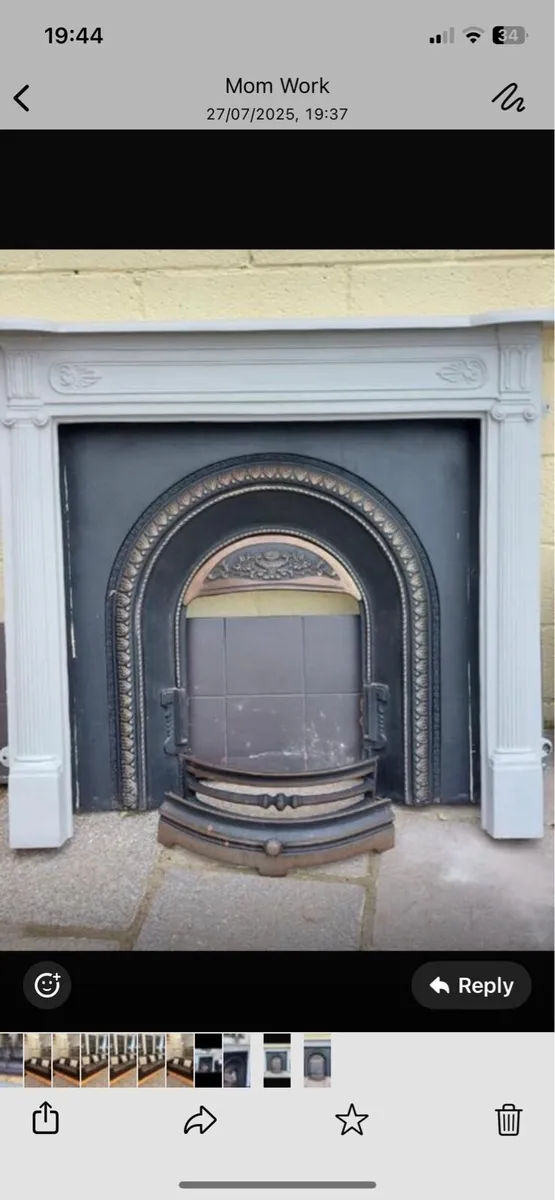 Classic white fireplace - Image 1
