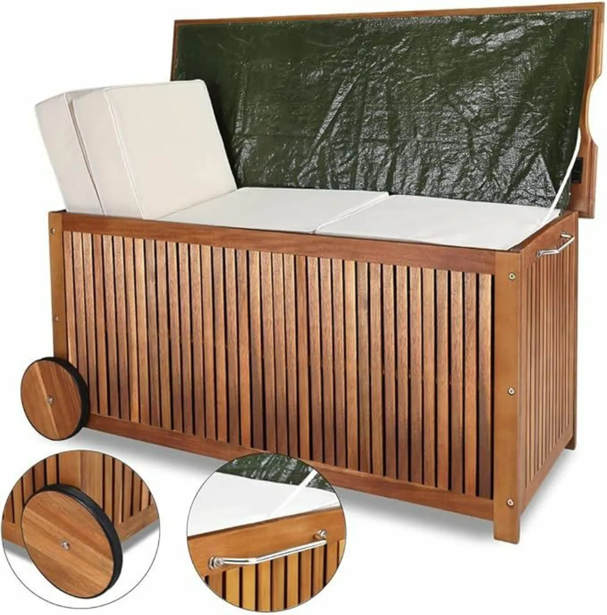 Garden Box Wooden Weatherproof 350L Acacia Hardwoo - Image 1
