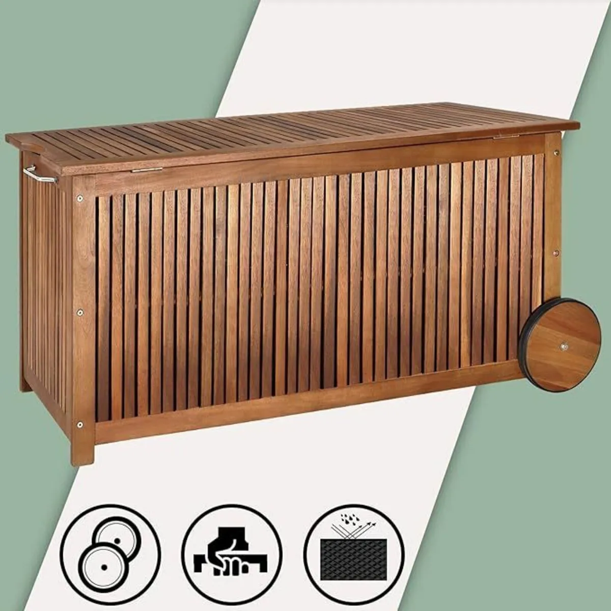 Garden Box Wooden Weatherproof 350L Acacia Hardwoo - Image 3