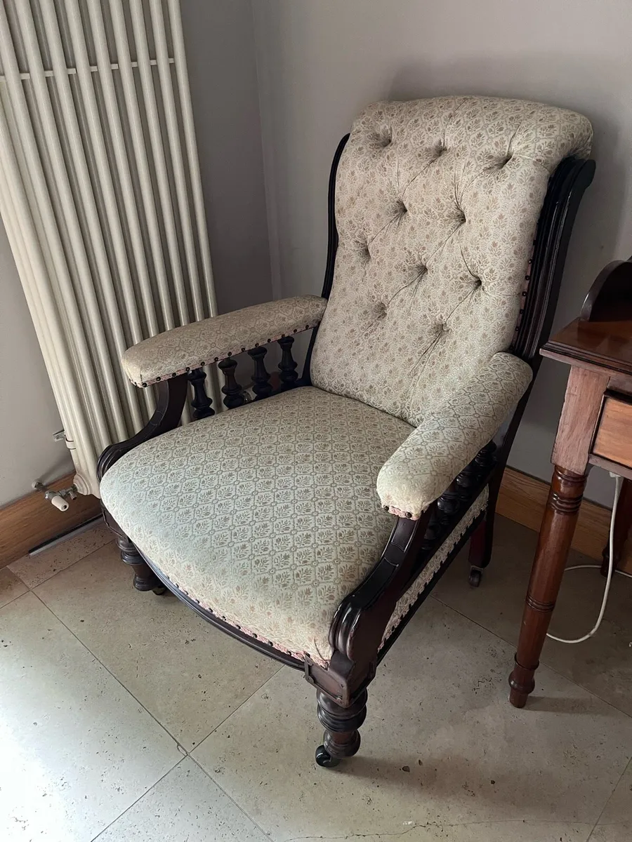 Pair of armchairs Victorian - Image 2