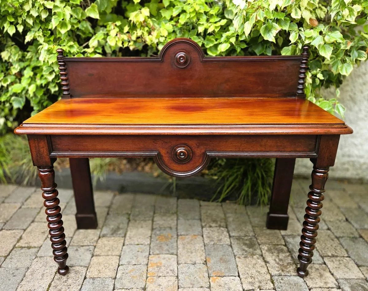 Large Victorian Console Table- Circa 1860 - Image 2